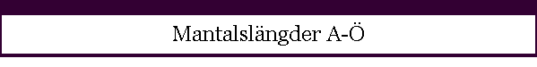 Mantalsl�ngder A-�